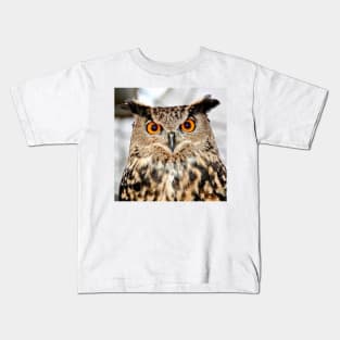 Eurasian Eagle Owl Kids T-Shirt